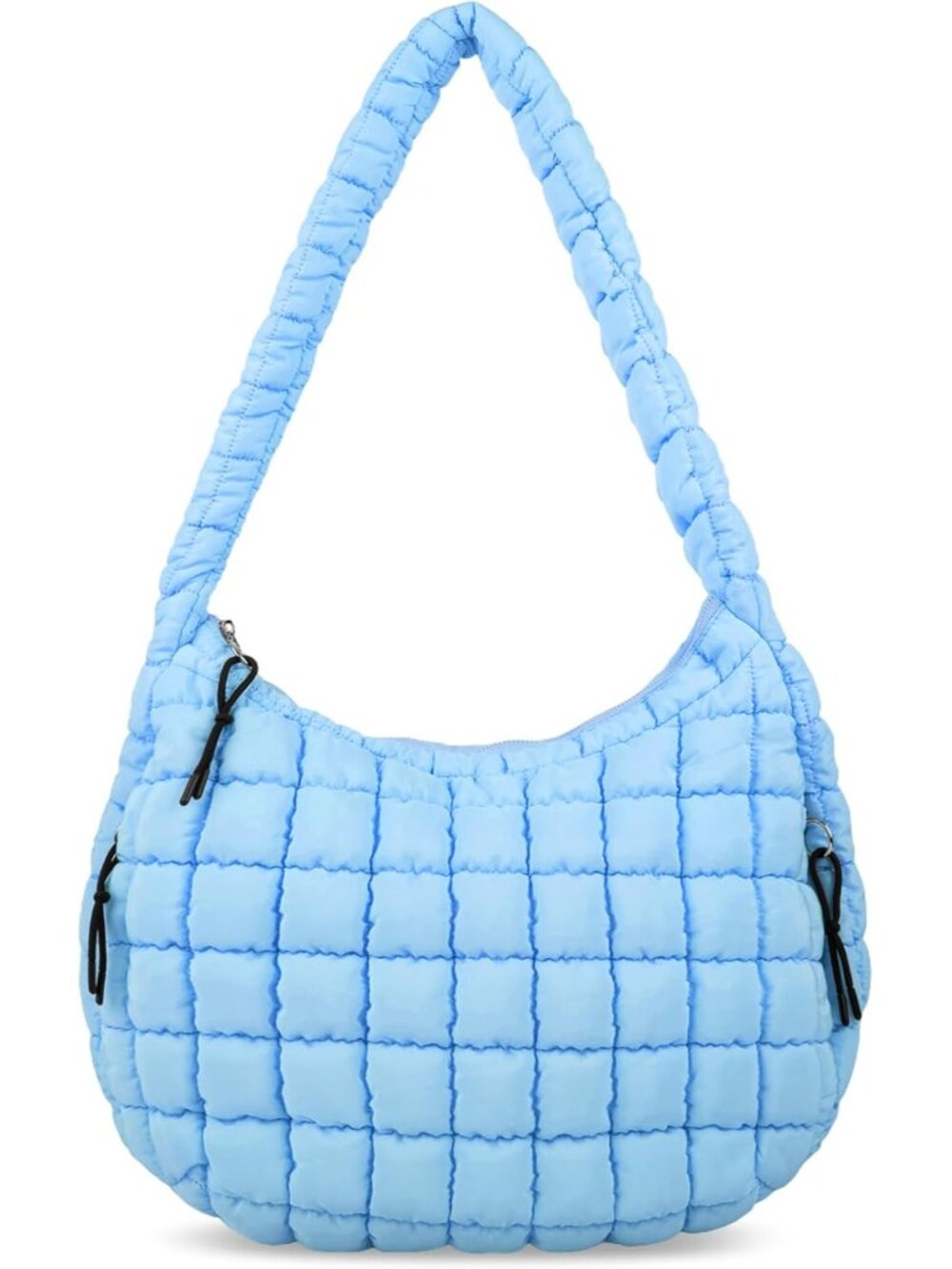 Quilted Bag for Women Large Crossbody Bag Lightweight Nylon Puffy Quilted Carrya